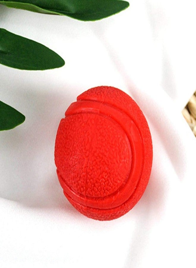 PETS EMPIRE Solid Rubber Dog Balls,Dog's Solid Rubber Bouncy Ball Bite Resistant and Indestructible Dog Training Ball,Pet Solid Rubber Bouncy Ball (Red, Small) (Pack of 2) - Image 2
